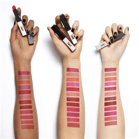 ysl rouge pur couture the slim sheer swatches 102|ysl beauty pur.